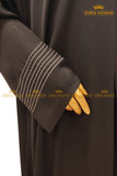 Black Thread Maxi Abaya