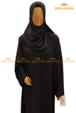 Onyx Front Open Abaya