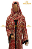 Printed Heavy Flare Abaya