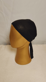 Plain Tie Back Cap  - Black
