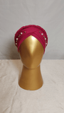 Braided Pearl Cap - Pink