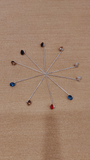Crystal Hijab Pins - Multi-Color