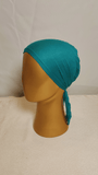 Plain Tie Back Cap  - Teal Tranquility