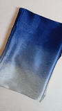 Two Tone Silk Hijabs - Sapphire Pearl