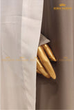Plain White Irani Shawl