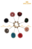 Fur Ball Straight Straight Pin