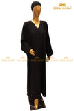 Plain Front Open Abaya