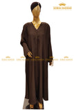 Plain Front Open Abaya