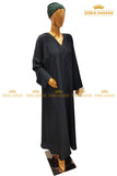 Plain Front Open Abaya