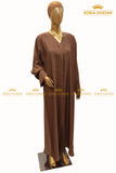 Plain Front Open Abaya