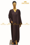Plain Front Open Abaya