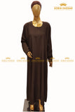 Plain Front Closed Abaya