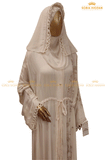 Embroidered Open Belt Abaya