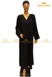 Plain Front Open Abaya