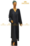 Plain Front Open Abaya