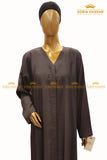 Plain Front Open Abaya