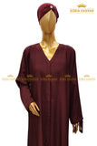 Plain Front Open Abaya