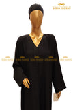 Plain Front Open Abaya