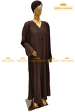 Plain Front Open Abaya