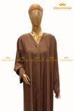 Plain Front Open Abaya
