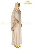 Embroidered Butterfly Abaya