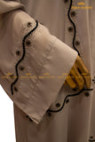 Gray Beaded Abaya