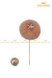 Fur Ball Straight Straight Pin