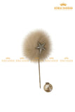 Fur Ball Straight Straight Pin